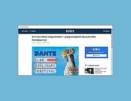 Programajánló tárcanovella formában – egyedi PR cikk a Telexen!